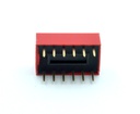 Interruptor DIP perfil horizontal 6 vías para PCB