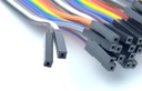 Set 40 cables Dupont 10 cm hembra-hembra con 2