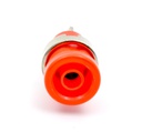 Conector banana 4mm hembra rojo