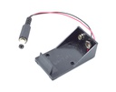 Portabaterias 9V 6F22 con conector DC