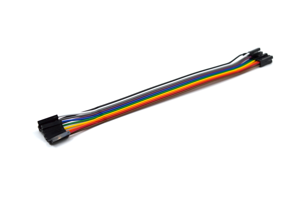 Set 10 cables Dupont 20 cm hembra-hembra