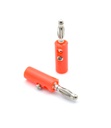 Conector banana 4mm macho rojo