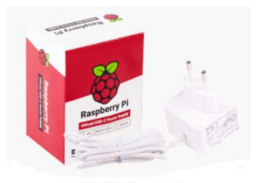 Fuente de Alimentación USB-C 3A Raspberry PI4 Blanco