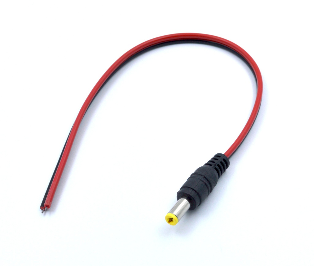 Cable DC Jack macho 5,5 x 2,1 mm 20 cm