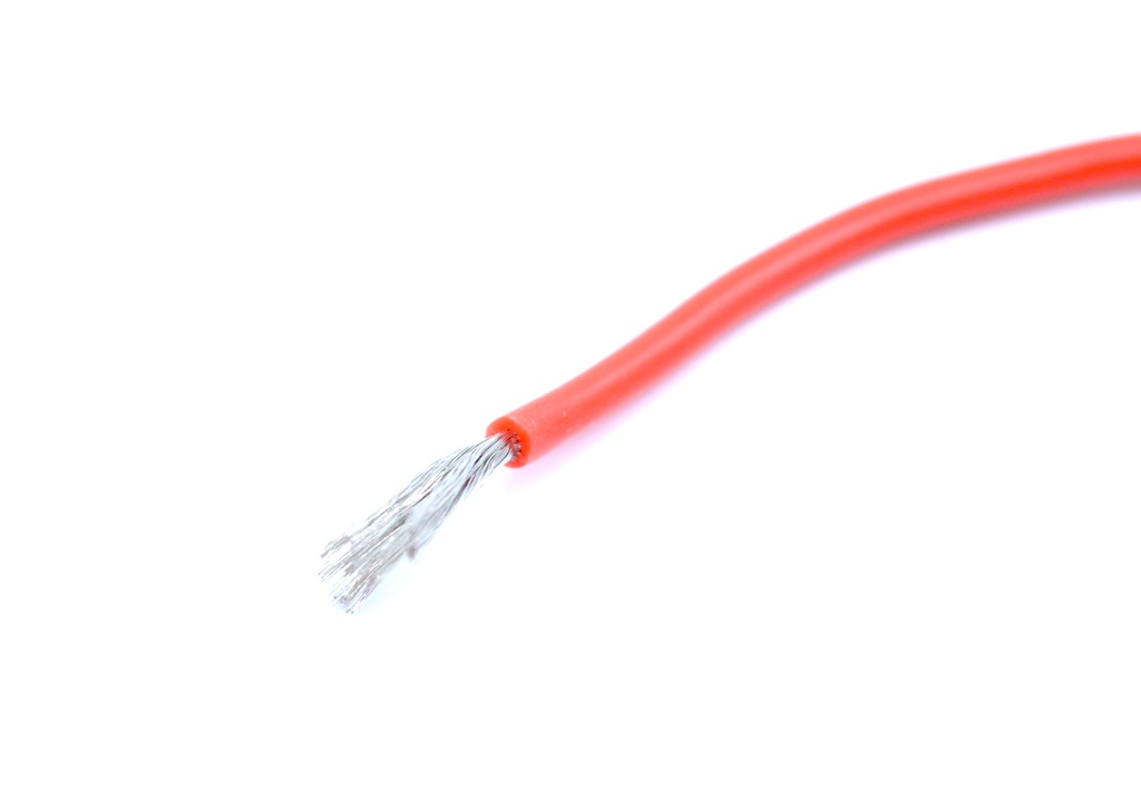Cable silicona 16AWG rojo metro