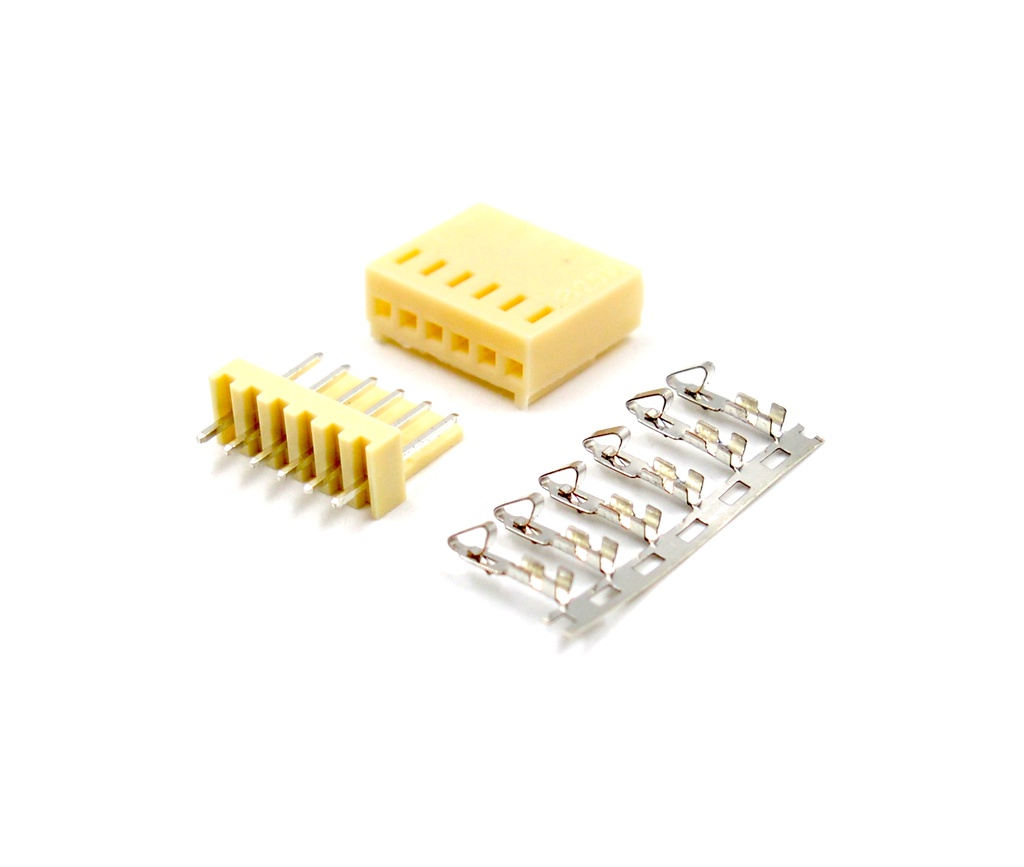 Conector KF2510 de 2,54mm - 6 pines Macho PCB + Hembra + Terminal crimpar