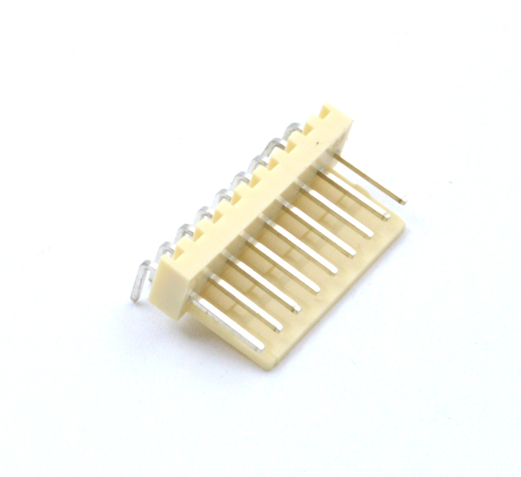 Conector KF2510 de 2,54mm acodado - 9 pines Macho PCB