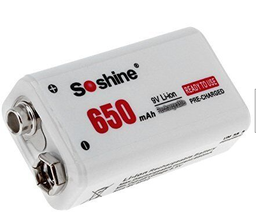 [00010429] Batería 6F22 Soshine 9V 650 mAh