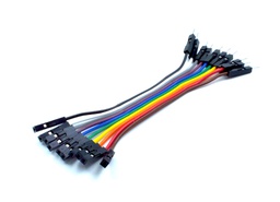 [00011938] Set 10 cables Dupont 10 cm macho-hembra