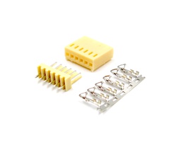 [00025812] Conector KF2510 de 2,54mm - 6 pines Macho PCB + Hembra + Terminal crimpar