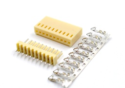 [00025850] Conector KF2510 de 2,54mm - 10 pines Macho PCB + Hembra + Terminal crimpar