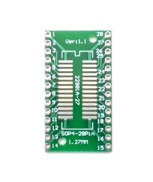 [00025966] Placa PCB adaptadora SOP28/SSOP28 SMD a THD